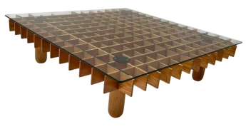 XL Kyoto Graphic Coffee Table by Gianfranco Frattini for Ghianda / Knoll, 1974